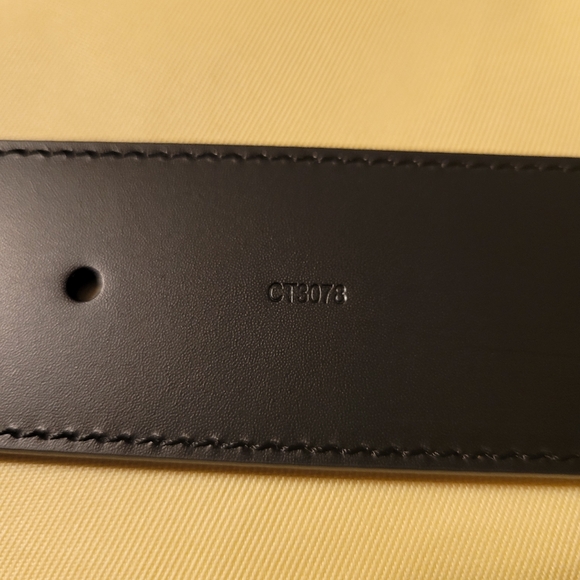 Authentic Louis Vuitton Damier Graphite Belt 44 inch CT3078 - Picture 5 of 7